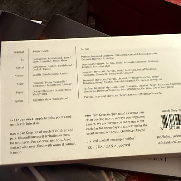 Riddle  Scent Collection - Picture 2 of 4